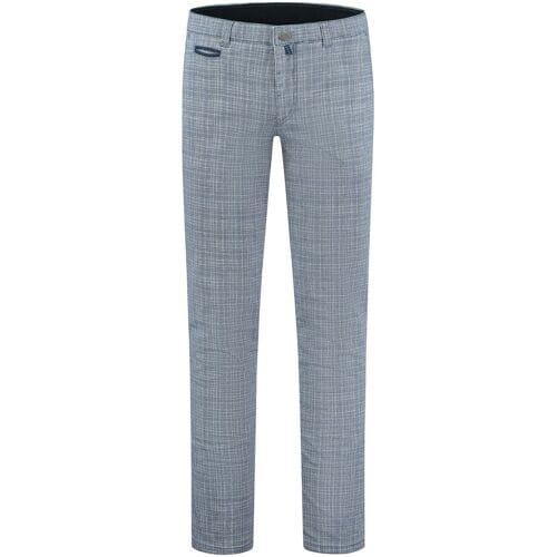 Com4 Broek Modern Chino Check Blauw / male