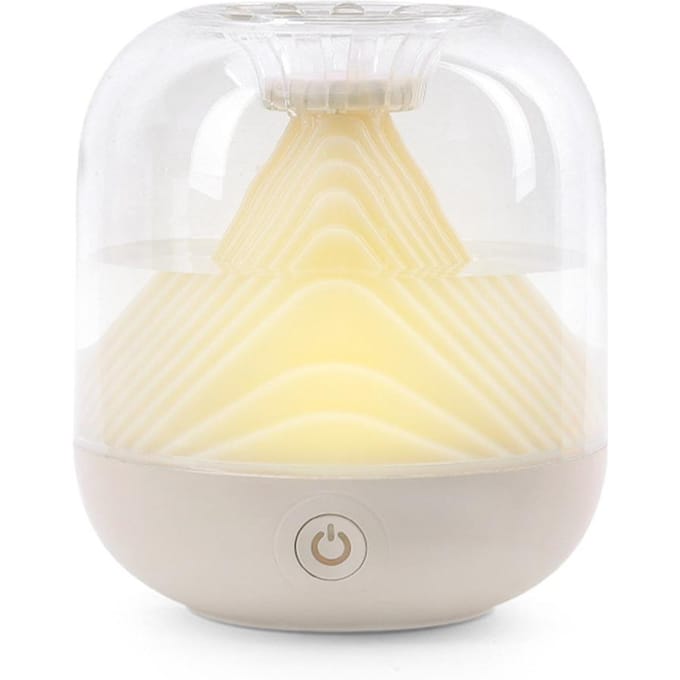 Luchtbevochtiger Mini Desktop Aromatherapie 1800mAh USB Sfeerlamp 700ml Grote capaciteit Thuis wit