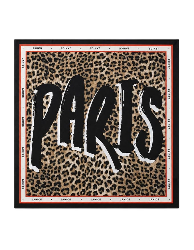 Janice Effron Sjaals Bruin Effron Panterprint