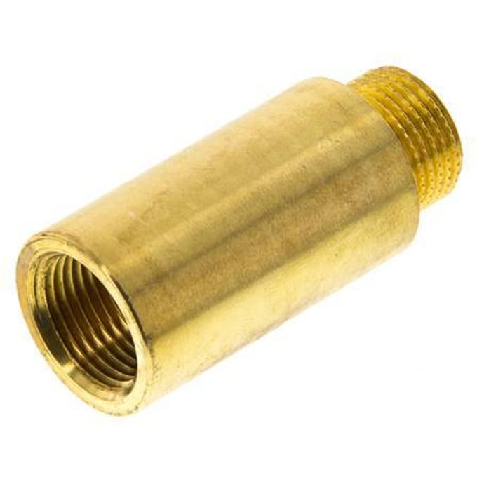 G 3/8'' F/M Messing Verlengstuk DIN 3523 - 40 mm