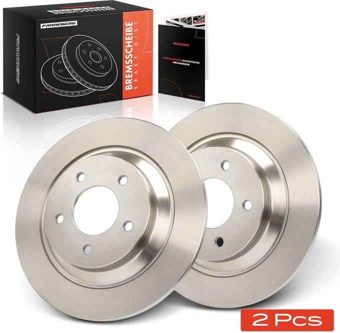 Frankberg 2x Remschijven Achteras voor Mazda 5 CR CW 18L