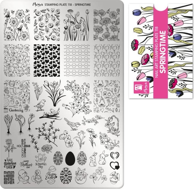 Moyra Stamping Plate 118 SPRING TIME