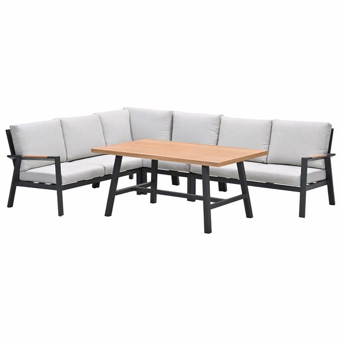 Garden Impressions Lissabon lounge dining set 5-delig - valley sand
