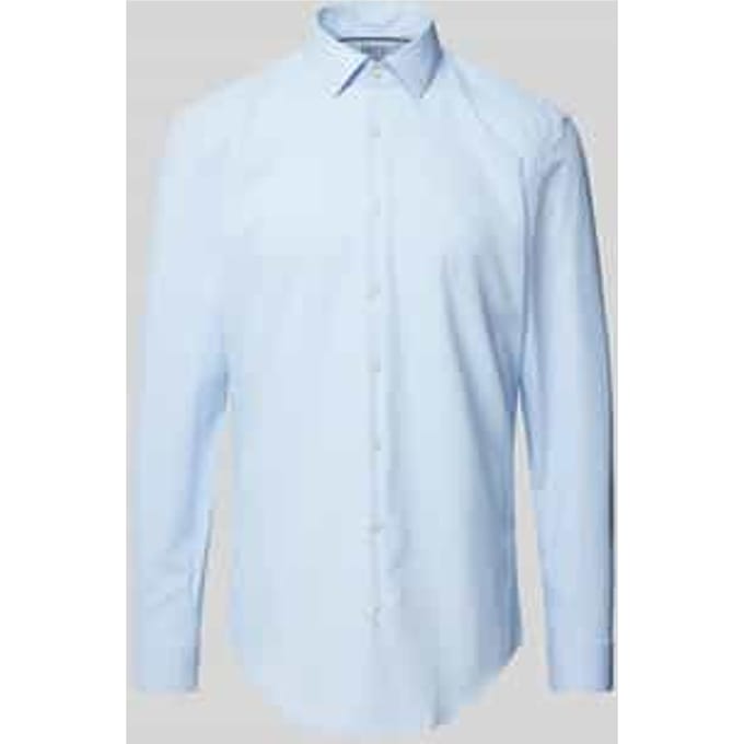 slim fit zakelijk hemd met kentkraag