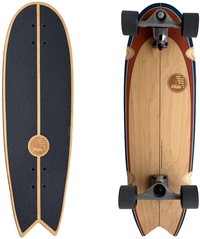 Slide SurfSkate Swallow Kaolin 33” – Surf Skateboard