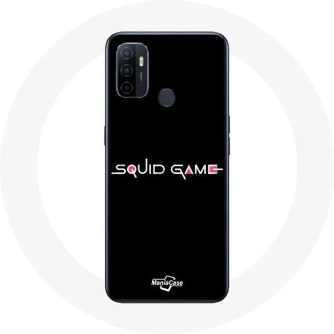 Coque - Oppo - A53 - Souple - Noir - Squid Game logo noir