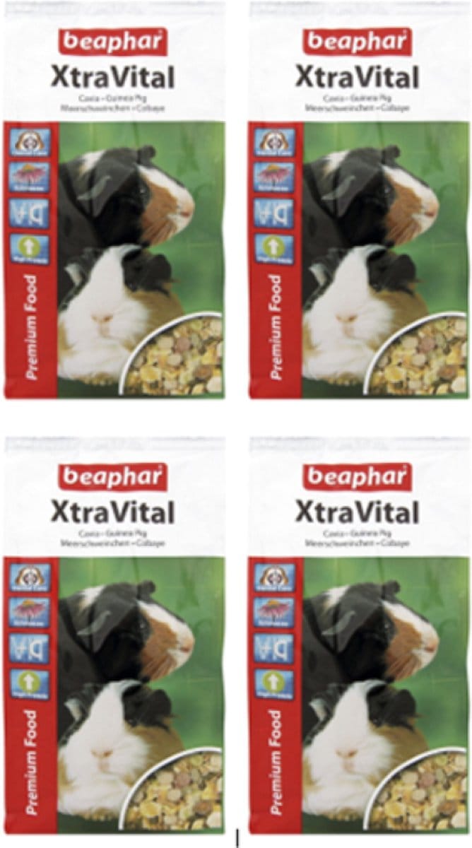 4x Beaphar XtraVital Cavia - caviavoer - 1kg