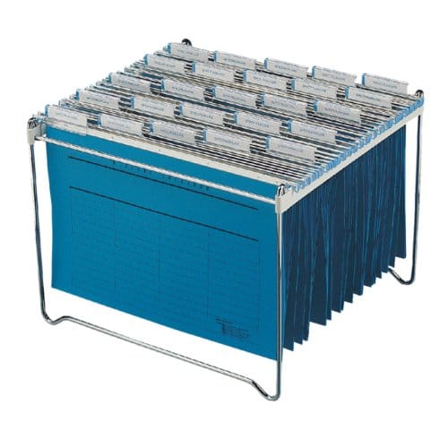Hangmappenrek Durable t.b.v. 30-40 mappen chroom
