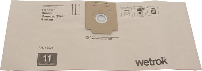 Stofzuigerzak Papier - Wetrok MV11 (P-10) 42634