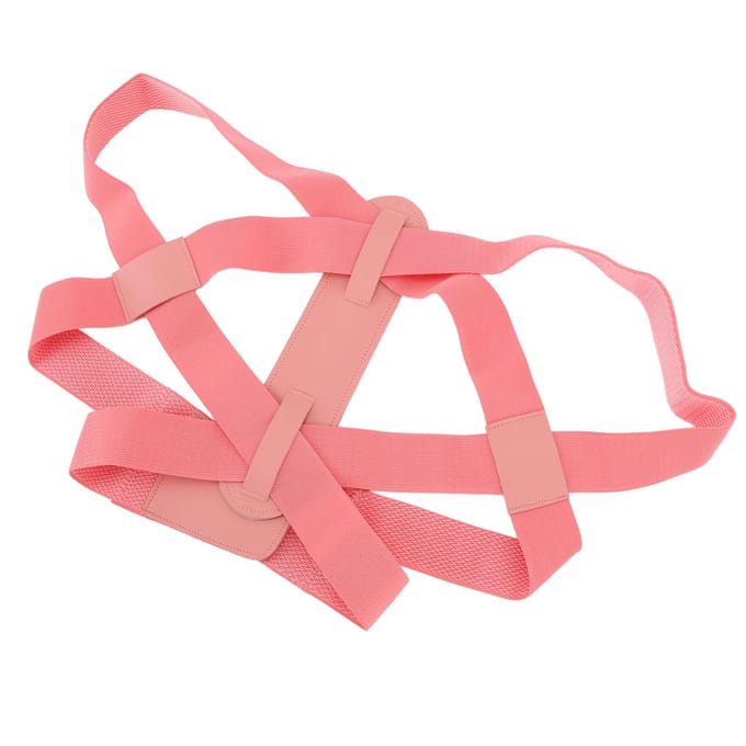 Houding Corrector Verstelbare Sleutelbeen Ondersteuning Dubbele Bevestiging Comfortabel Verstelbaar Bovenrug S(for 2-4kg) pink