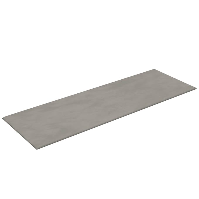 vidaXL - Wand - Hoofdbord - 12 - st - Lichtgrijs - Fluweel