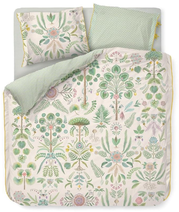 Pip Studio Bamboleo Dekbedovertrek - Lits-jumeaux - 240x200/220 cm - Gebroken wit