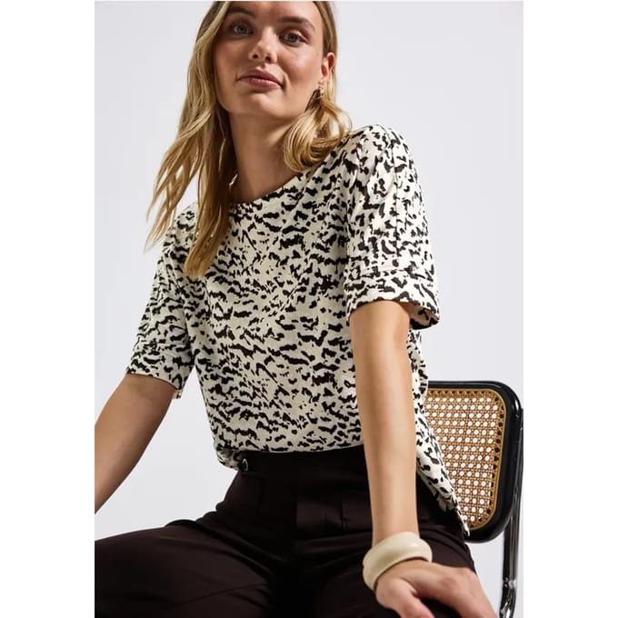 Batwing shirt met patroon