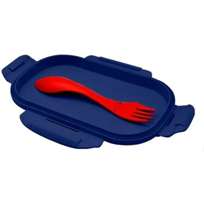 Marvel Spider-man Lunchtrommel met bestek - Broodtrommel spiderman - School