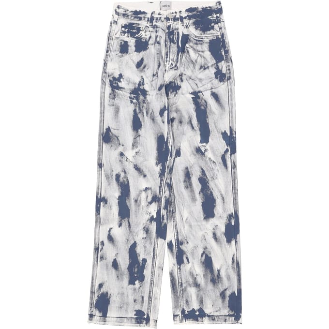 Jeans Man verf broek wit