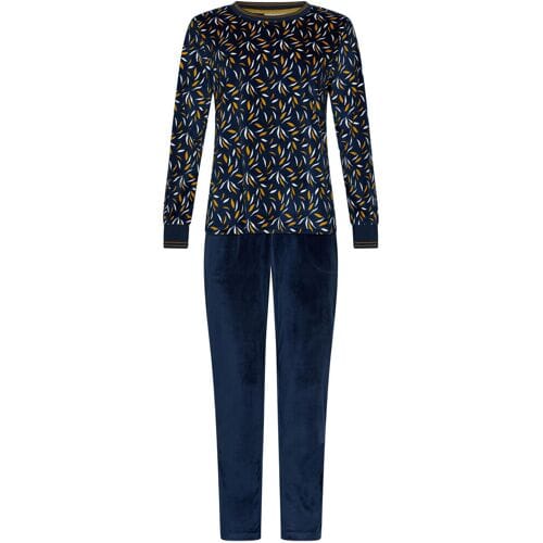 Pastunette - Moonlite - Pyjama/Huispak - Velours - Fleece - Donkerblauw - Maat 44