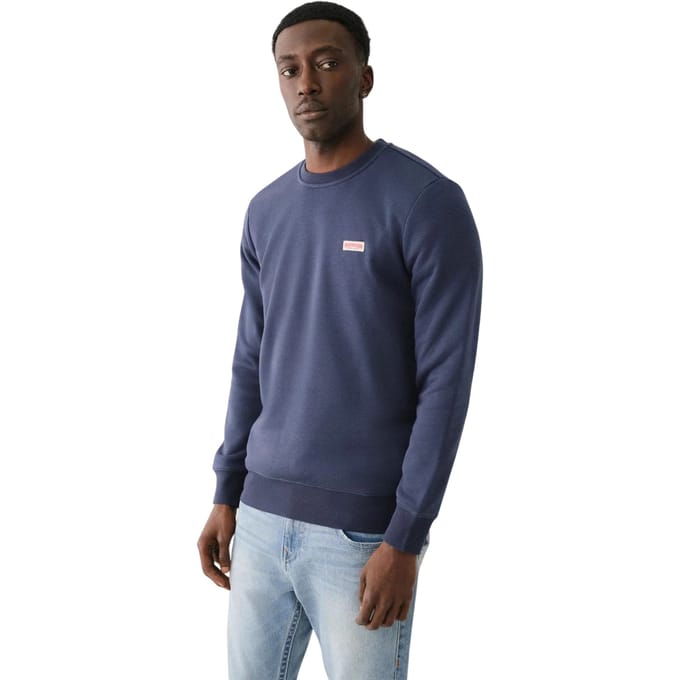 True Religion Heren Sweatshirt met ronde hals (Jurk Blauw)