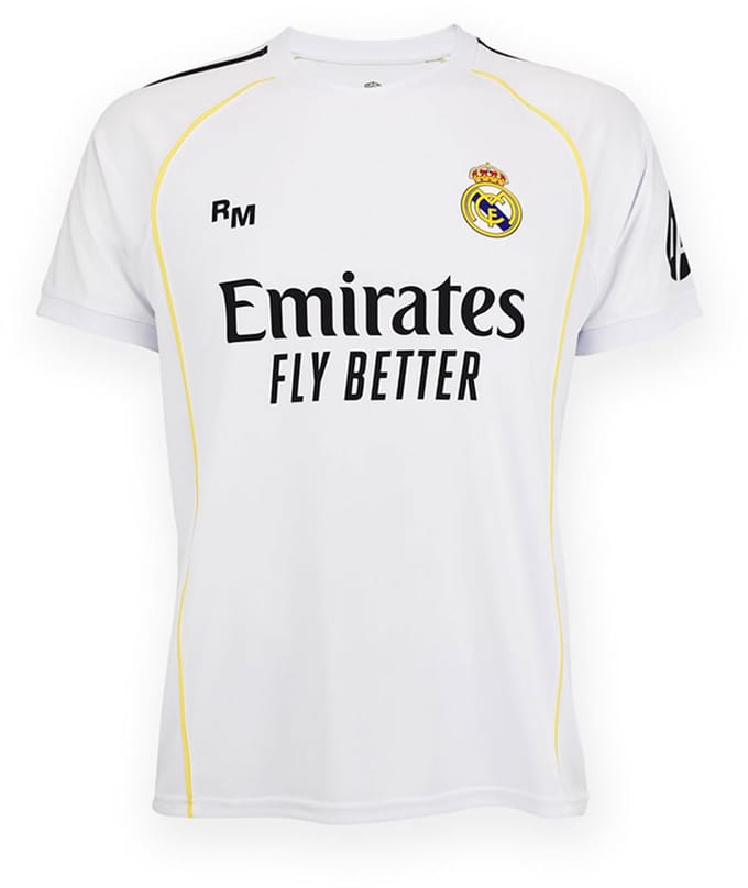 Real Madrid 25/26 Mbappe Thuis T-shirt Met Korte Mouwen Wit S Man