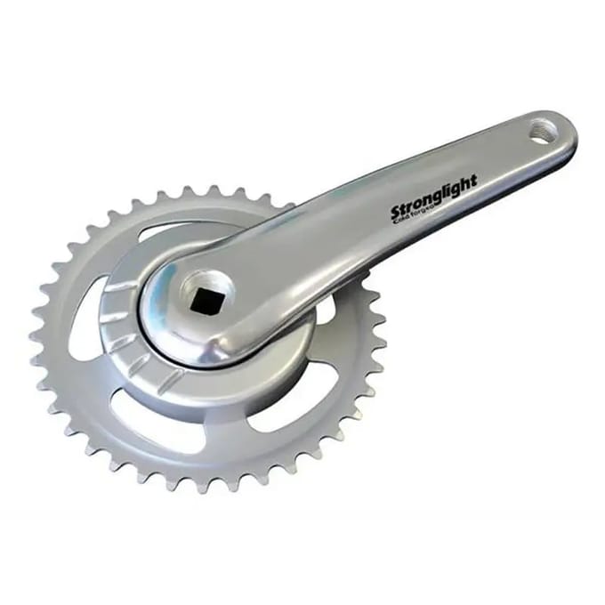 Stronglight Crankstel Twin 95/170mm/-3mm zilver