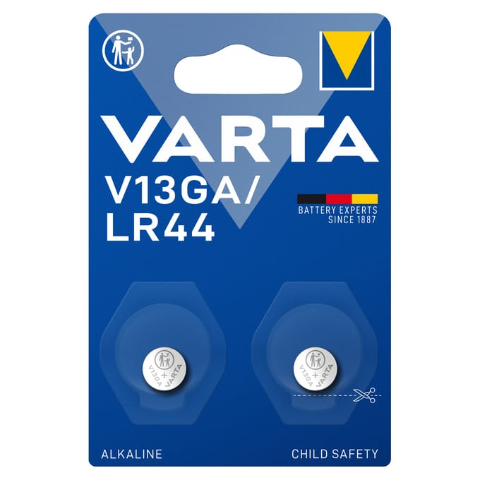 Varta LR44 (V13GA) Alkaline knoopcel-batterij / 2 stuks