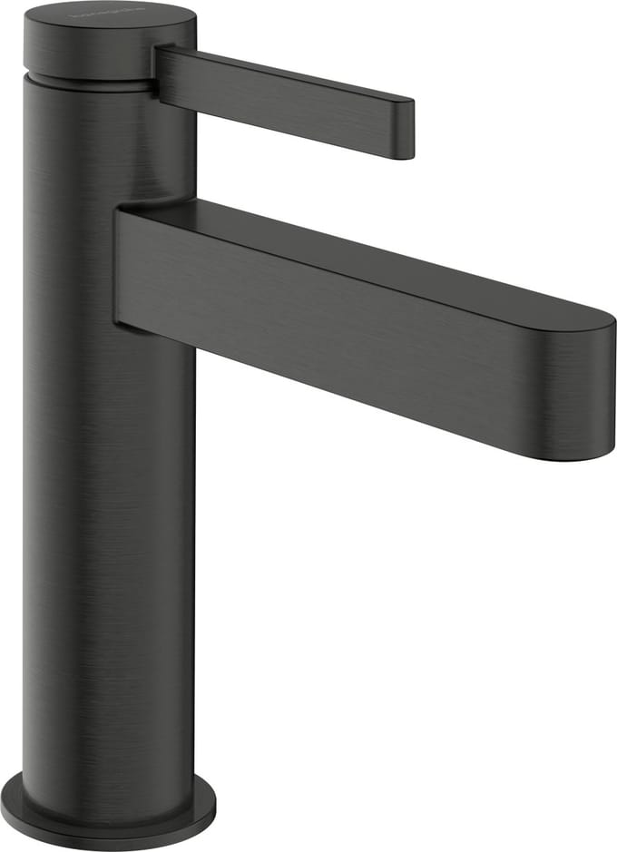hansgrohe Finoris - Wastafelmengkraan - Ééngreeps bediening - CoolStart energiebesparend - Met trekwaste - 110mm - Brushed Black Chrome