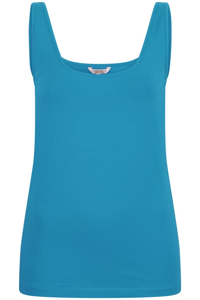 EsQualo Basic Singlet Petrol Taglia: S | Canottiere Outlet | Donna