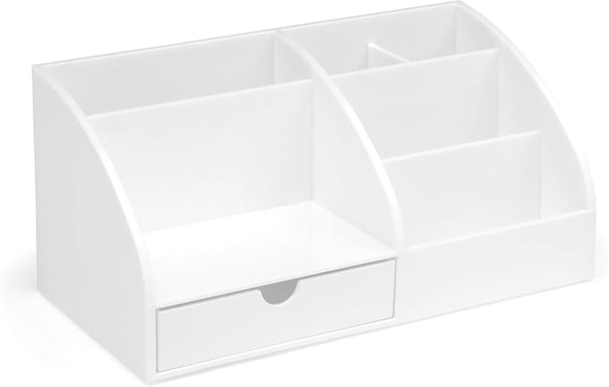 Famanu - Transparante acryl bureau-organizer, modern design