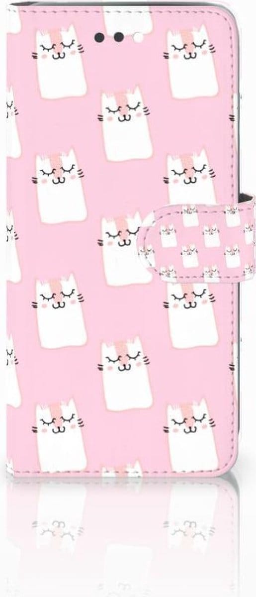 Apple iPhone 7 Plus | 8 Plus Telefoonhoesje met Pasjes Sleeping Cats