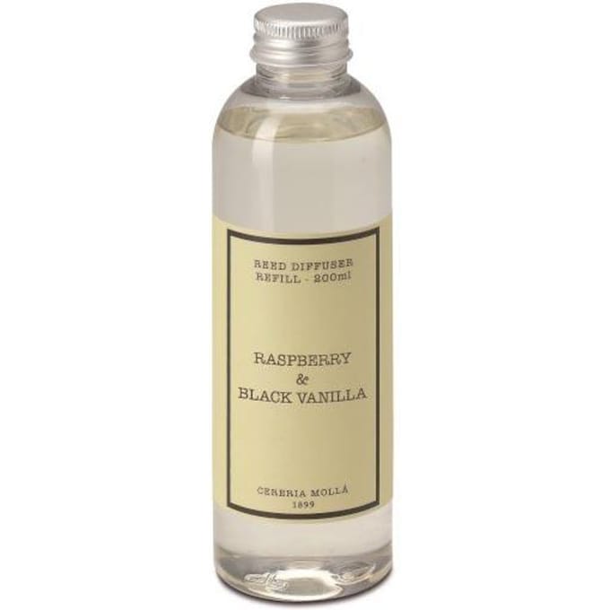 Framboos & Zwarte Vanille Cereria Molla Diffuser Navulling (200ml)
