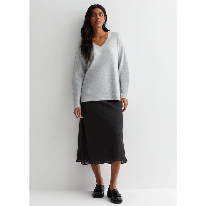 Bias midi-rok van jacquard met dierenprint