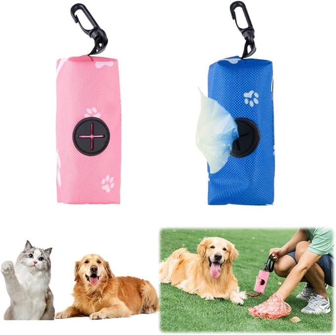 Solidchoice - Draagbare Hondenpoepzakdispenser met Ritssluiting, Set van 2