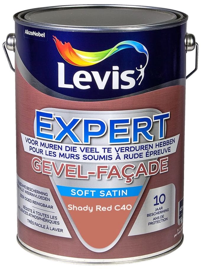 Levis - Expert Gevel Mix - Shady Red C40 - Mengverf - 5 L