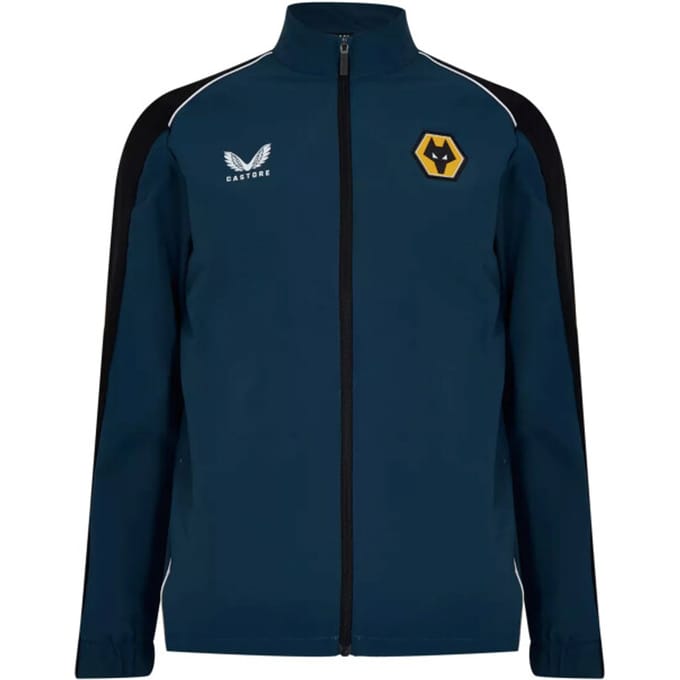 Castore - Heren - Wolves Travel Jacket - Blauw - Maat XS