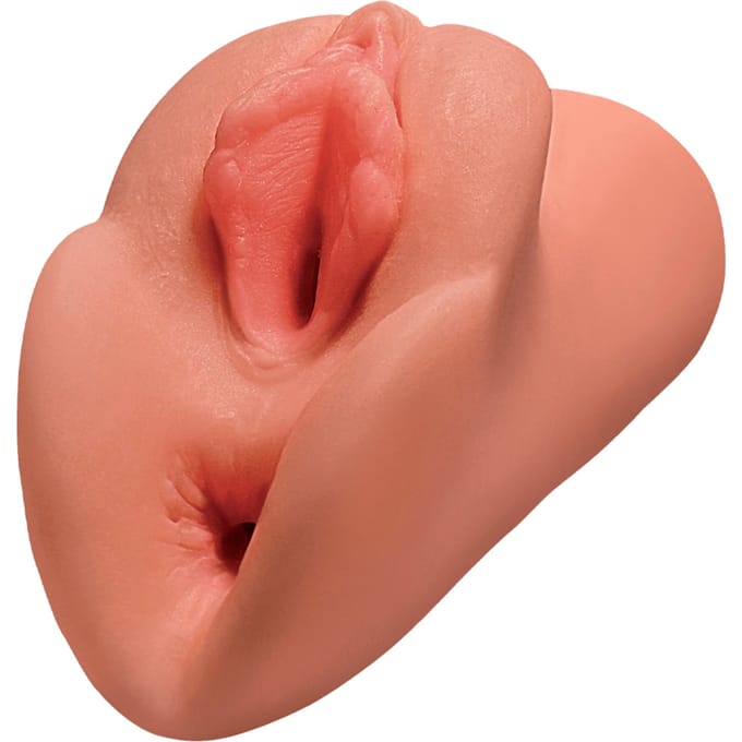 Pipedream - Perfect Pussy Double Stroker - Masturbator Vagina Caramel Beige