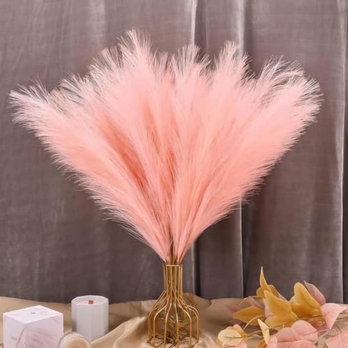 Kunstmatig Pampasgras voor Boho Woondecoratie - 30 Stuks Gedroogd