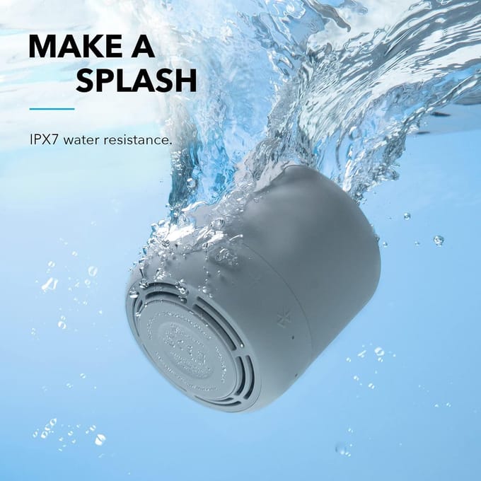 Draagbare Bluetooth Speaker met 360° Geluid, Waterdicht IPX7 en BassUp Technologie