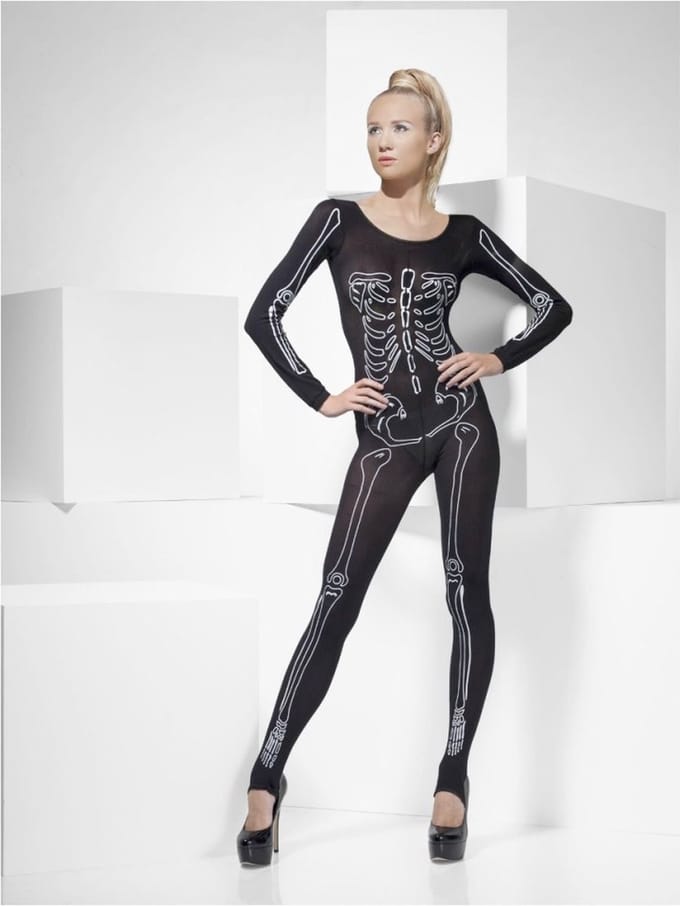 "Sexy skeletten pak voor dames Halloween  - Verkleedkleding - One size"