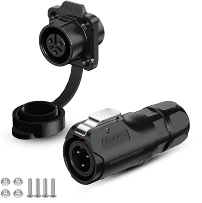 Industriële Waterdichte 3-Pins Connector met Snelle Plug IP68