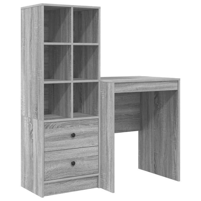 vidaXL - Bureau - Grijs - Sonoma - 105,5 - x - 50 - x - 127 - cm - 2 - st