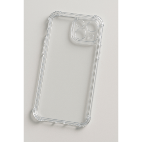 Ceezs iPhone 13 TPU Shock case met camerabescherming (transparant)