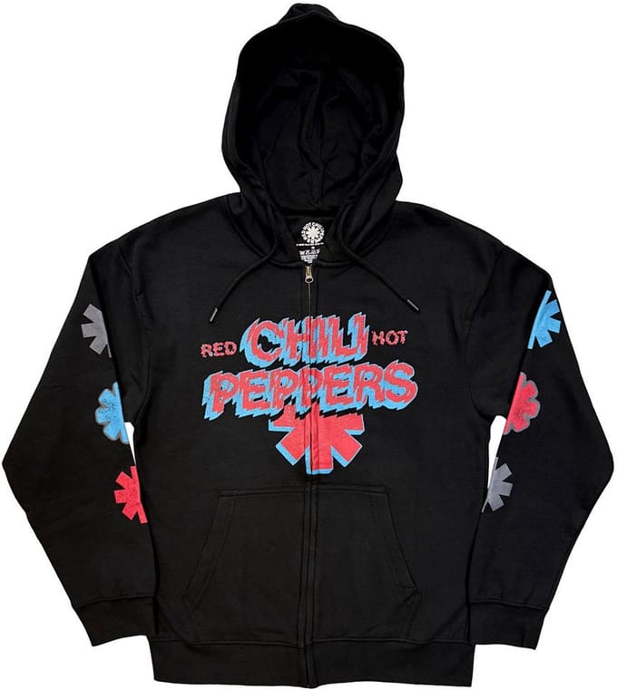 Red Hot Chili Peppers - Shock Logo Vest met capuchon - M - Zwart