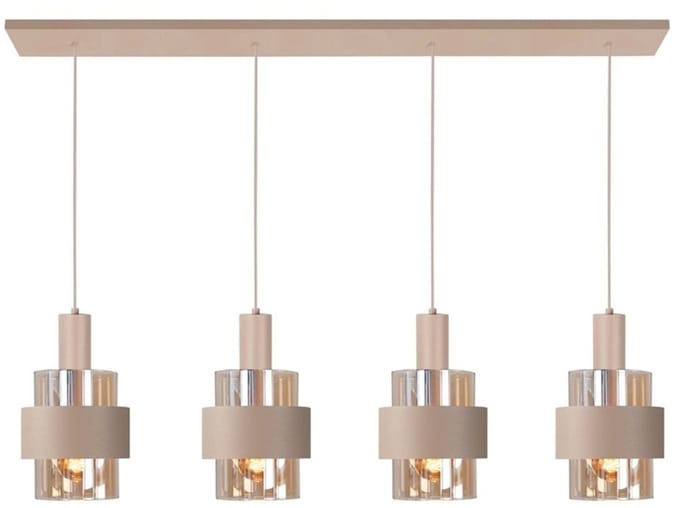 Highlight - Hanglamp Marrone 4 lichts L 110 cm beige
