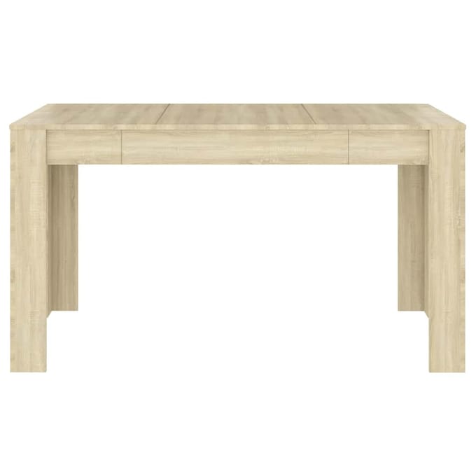 vidaXL - Eettafel - 140x74,5x76 - cm - spaanplaat - sonoma - eikenkleurig