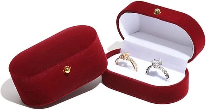 Sieradendoos - Ringdoosje - Trouwring Doosje - Valentijnsdag - Ringdoos Sieraden - Ring Gift Box - Ring Case - LOUZIR