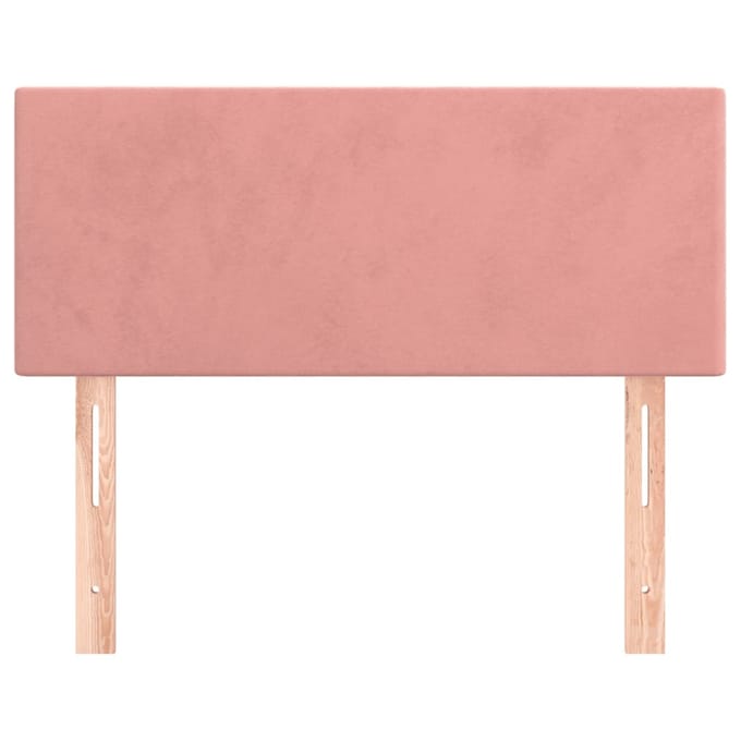 vidaXL - Hoofdbord - 90x5x78/88 - cm - fluweel - roze