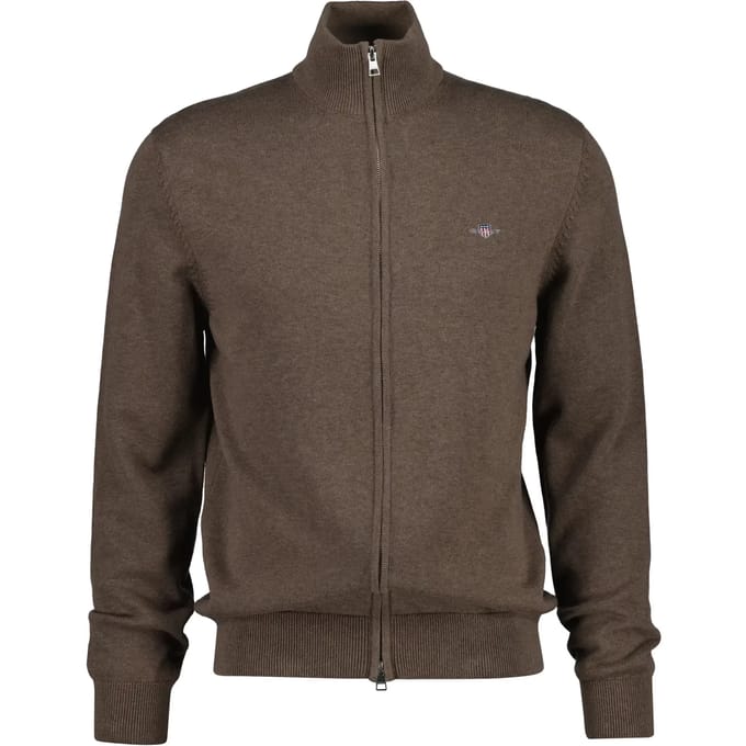 GANT Vest CASUAL COTTON ZIP CARDIGAN