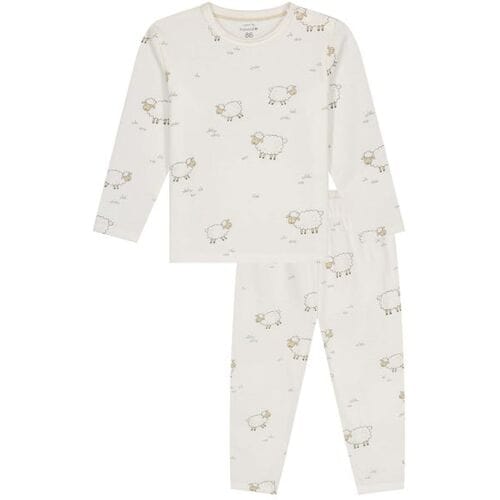 Prénatal peuter pyjama Schapen Ivory White 80 unisex