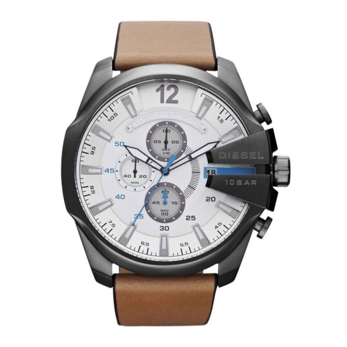 Diesel Mega Chief Heren Horloge Bruin DZ4280