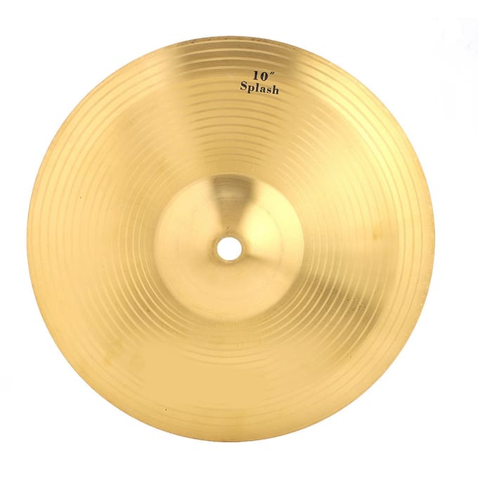 Cymbale Splash IRIN en laiton durable de 25 cm, accessoire pour batterie beige