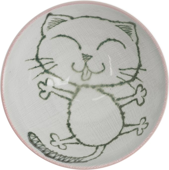Roze kinder Kom - Kawaii Cat - 11.5 x 6cm 250ml